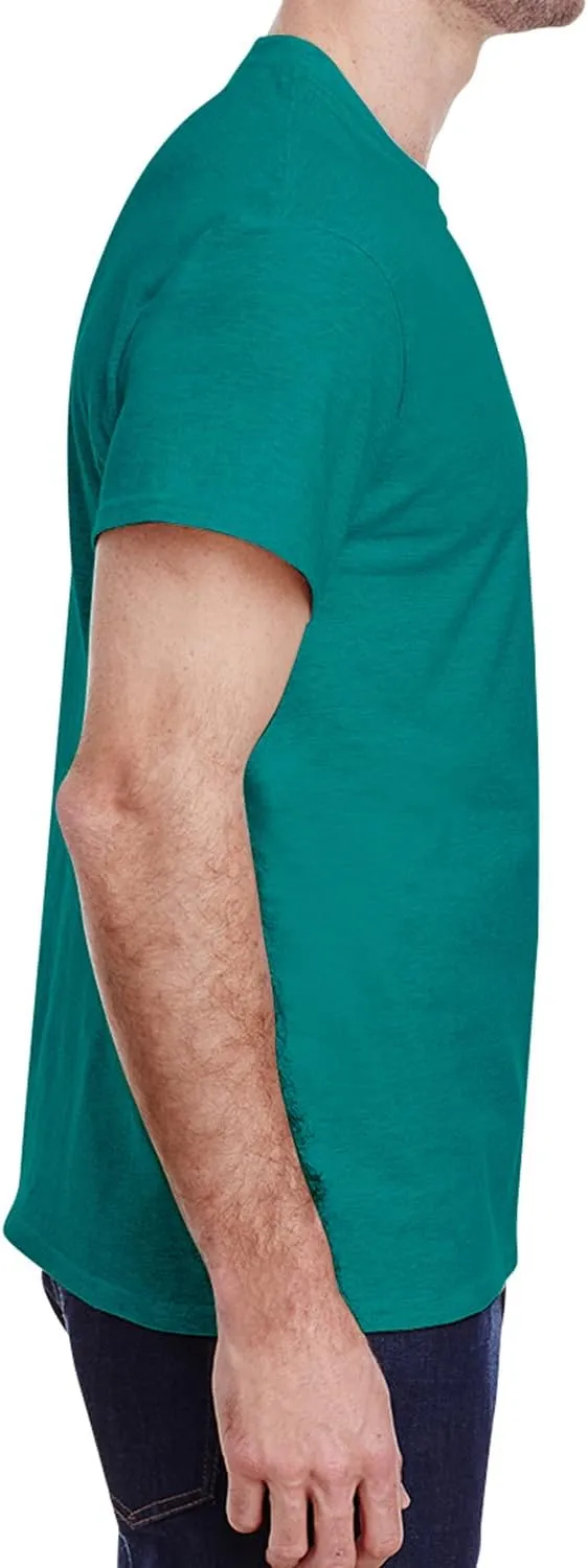 Adult Heavy Cotton T-Shirt Breathable Crewneck Soft and Comfortable T-Shirts for Men
