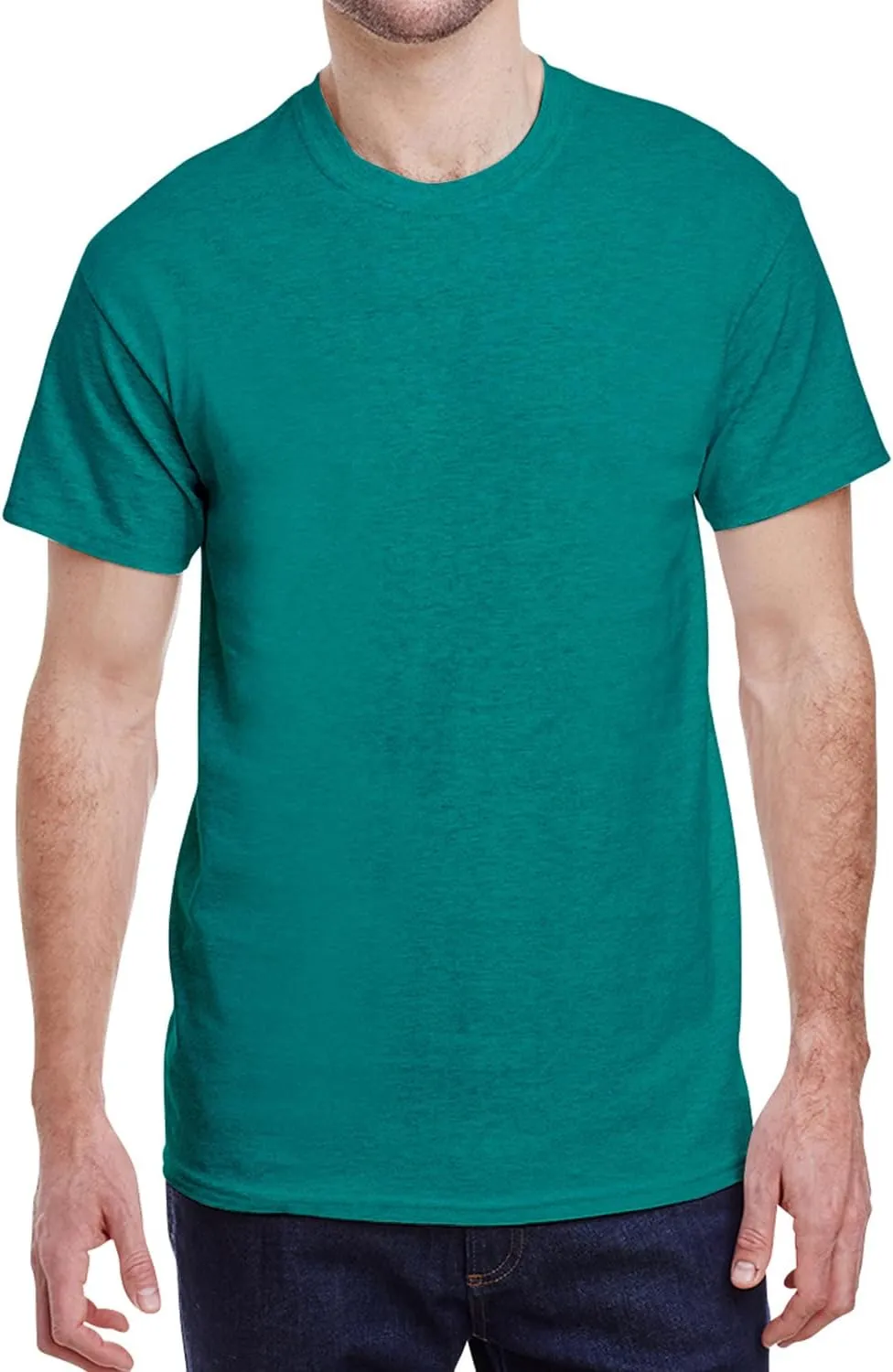 Adult Heavy Cotton T-Shirt Breathable Crewneck Soft and Comfortable T-Shirts for Men
