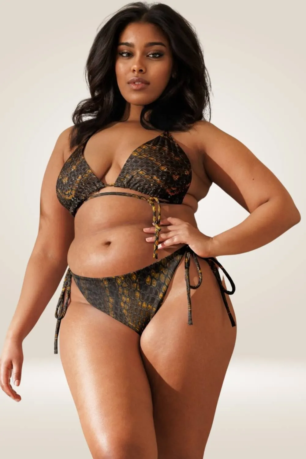 Animal Print Recycled Plus Size Bikini