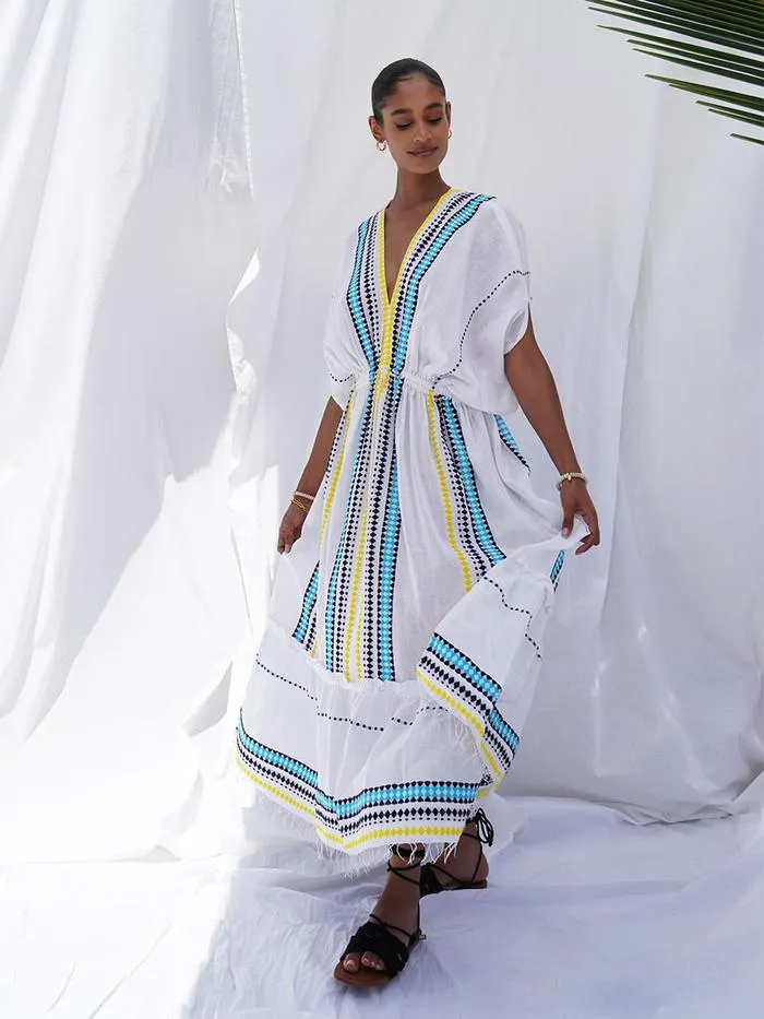 Aqua Sediri Caftan Maxi Dress