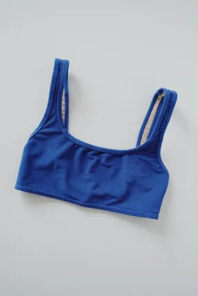 bikini top - vento - dark blue terry