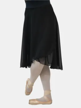 Black Wrap Long Dance Skirt MP310