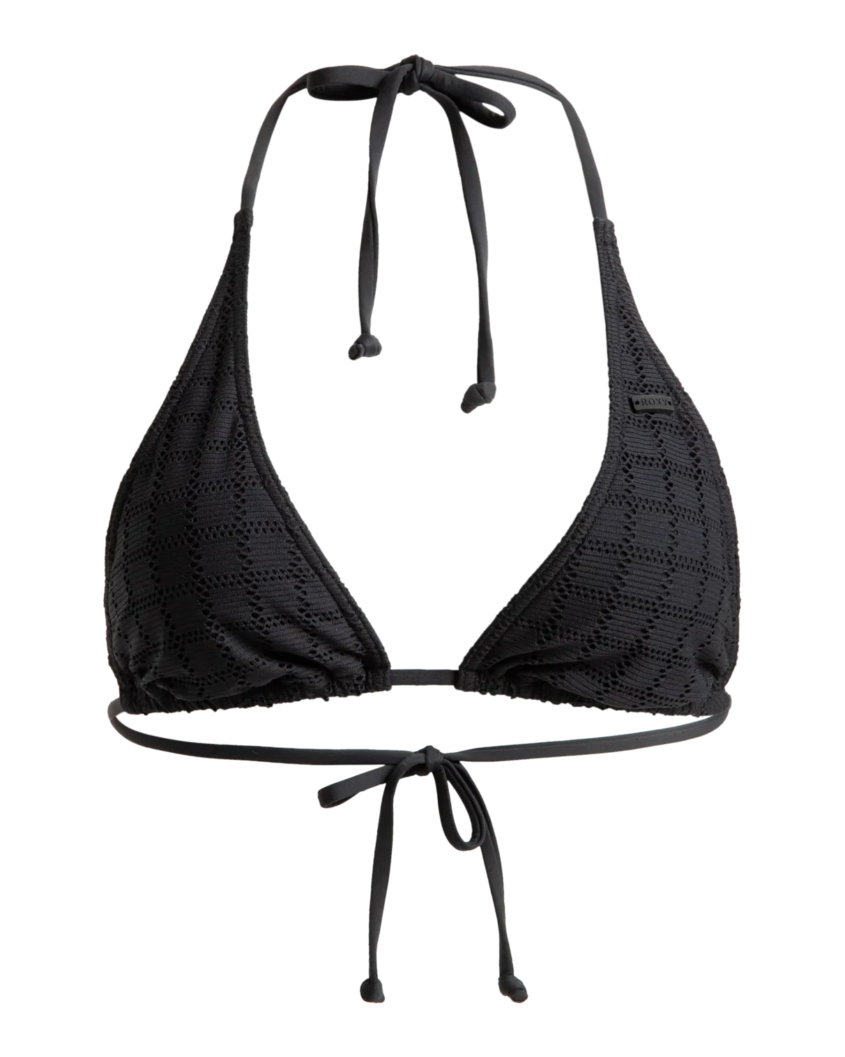 Camilo Elongated Tri Bikini Top in Anthracite
