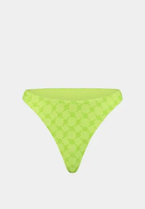 Daily Paper Zazi Monogram Bikini Bottom Daiquiri Green