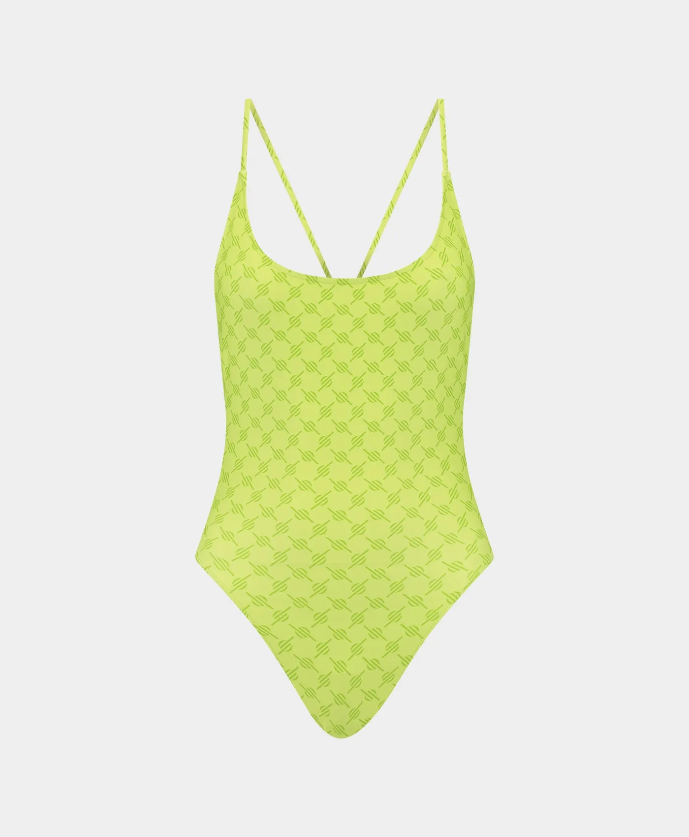 Daiquiri Green Reya Monogram Swimsuit