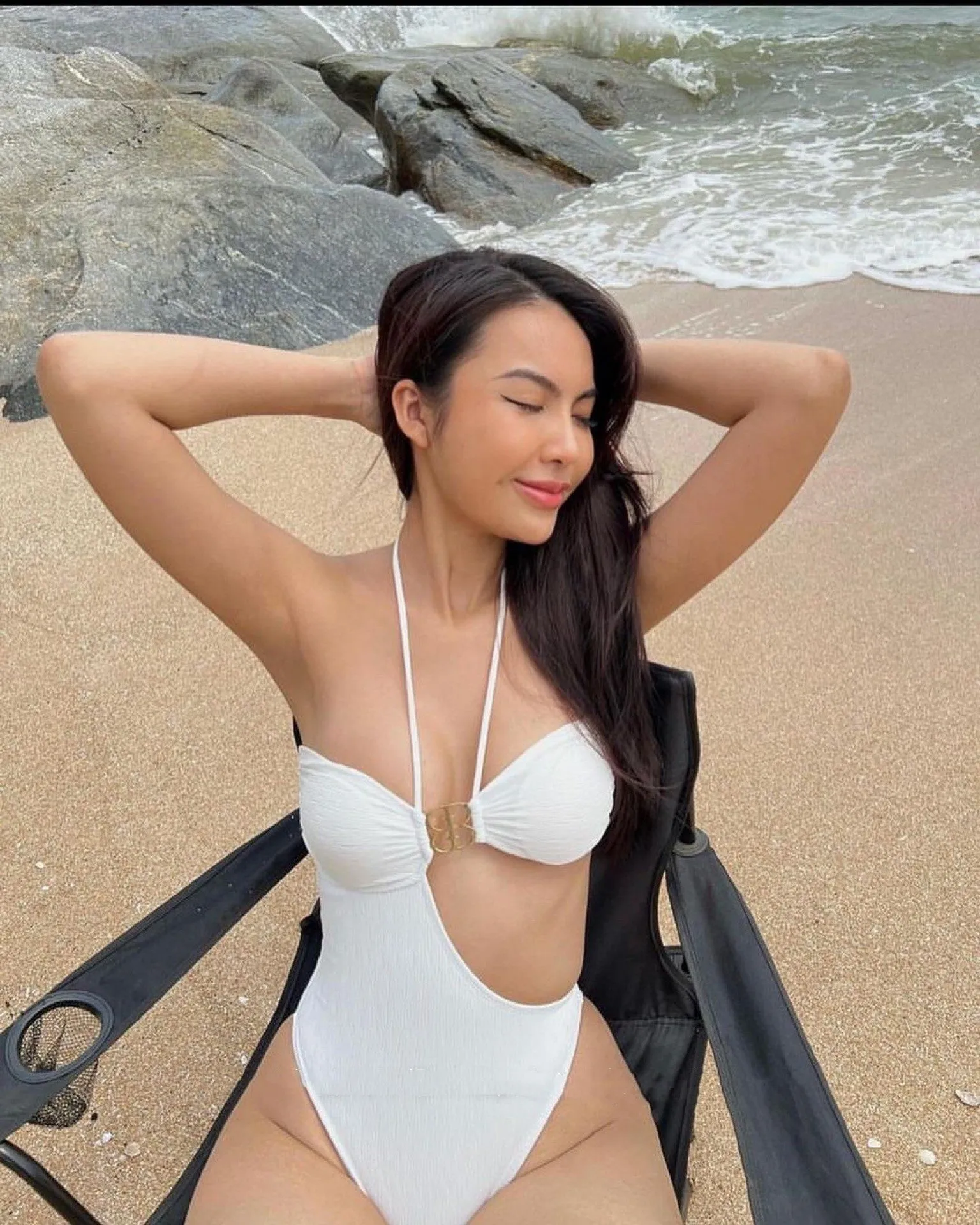 Elegant Beachwear Ladies' One-Piece Bikini Swimsuit