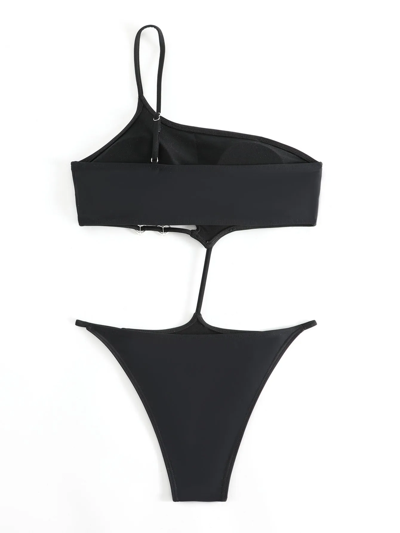Elegant Solid One-Piece Swimsuit