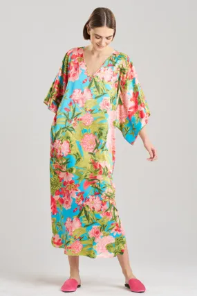 Enchanted Peony Satin Caftan