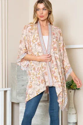 Floral Leaf Chic Summer Kimono