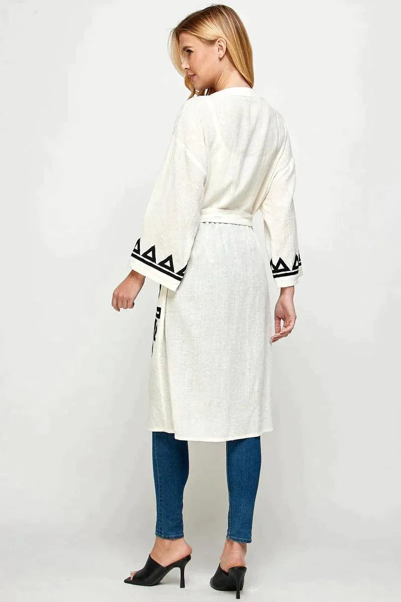 Gauzy Kimono- Linen & Cotton