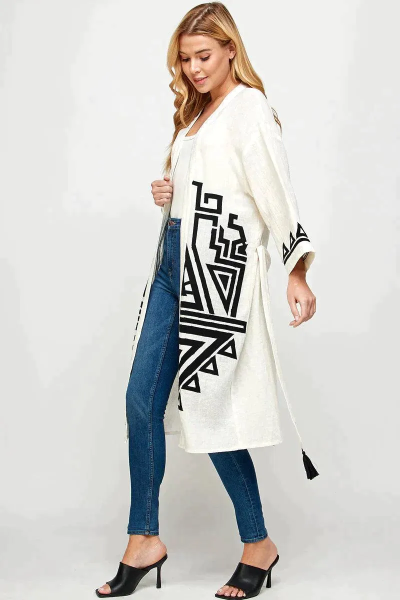 Gauzy Kimono- Linen & Cotton
