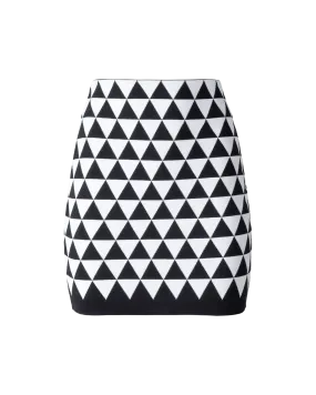Geometric Print Mini Skirt