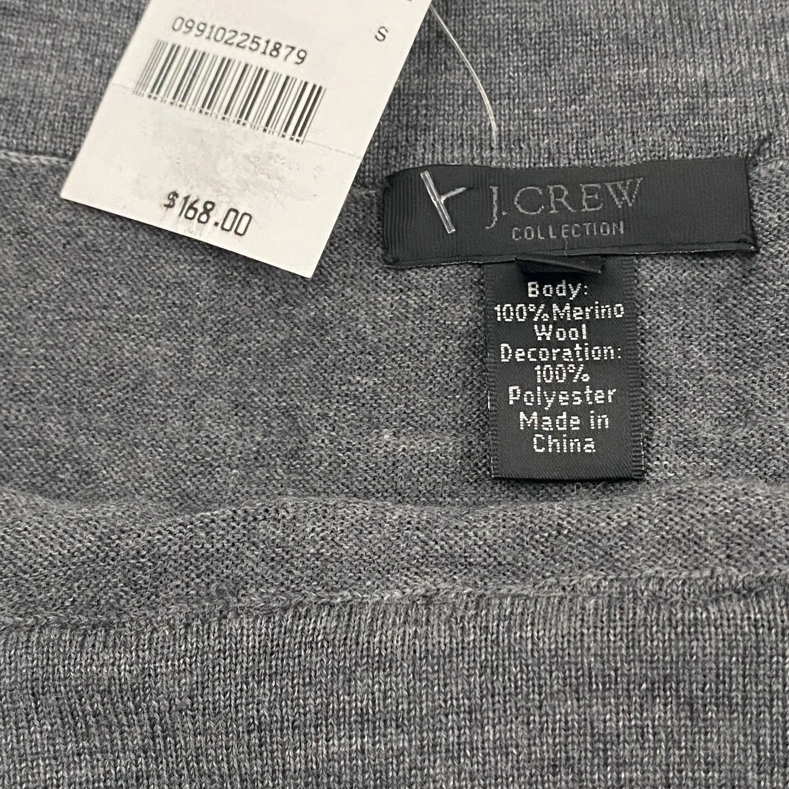 Gray Fringy Mini Skirt (S)