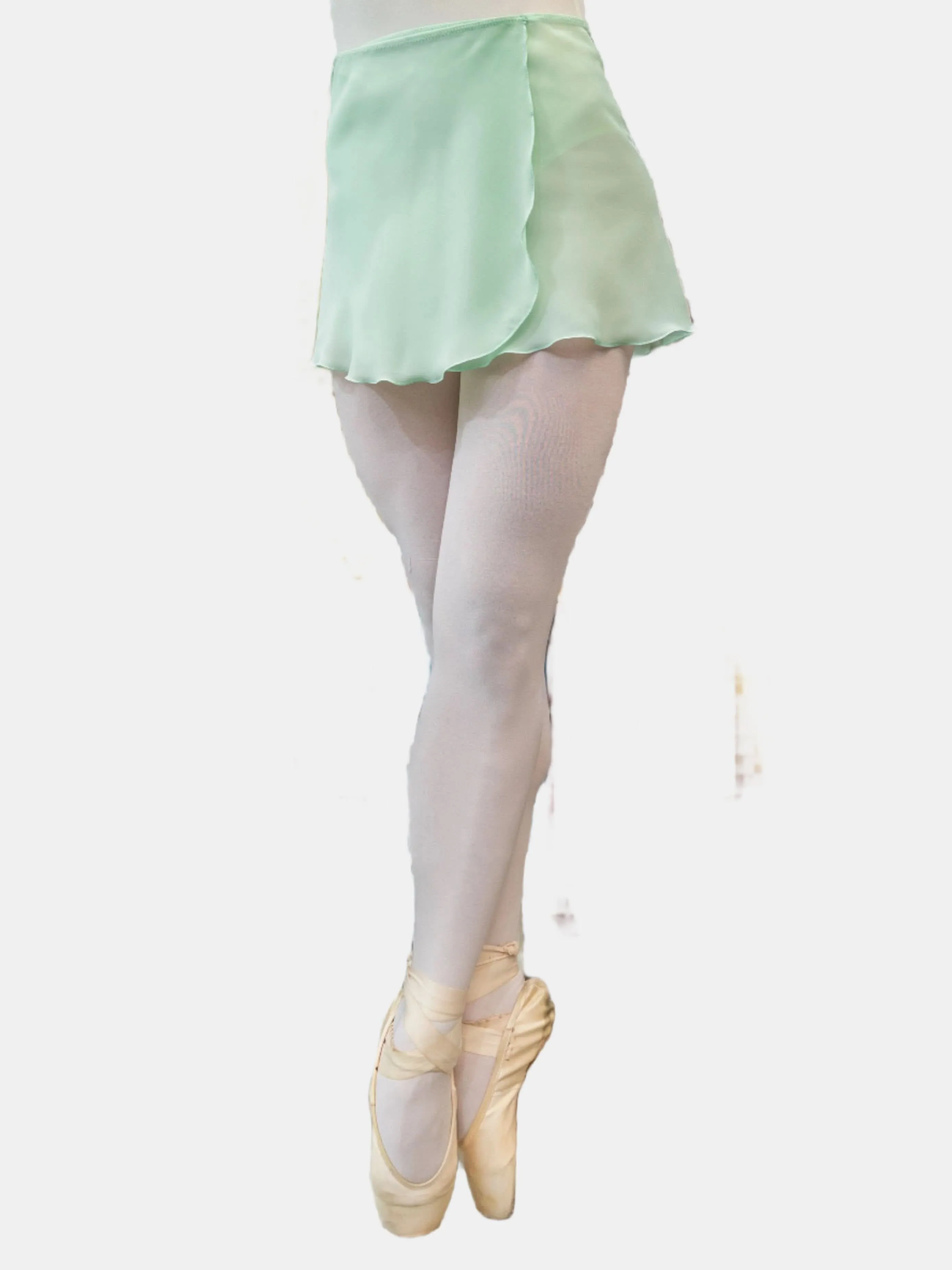 Green Apple Wrap Short Dance Skirt MP301