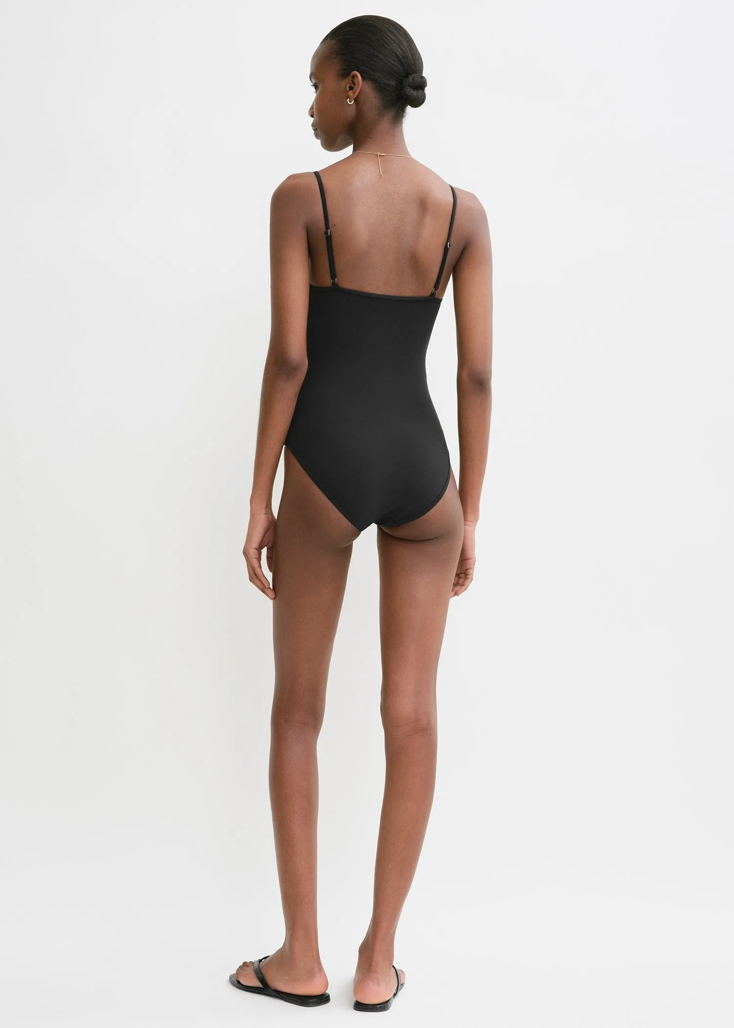 Half-cup swimsuit black