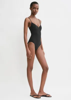 Half-cup swimsuit black