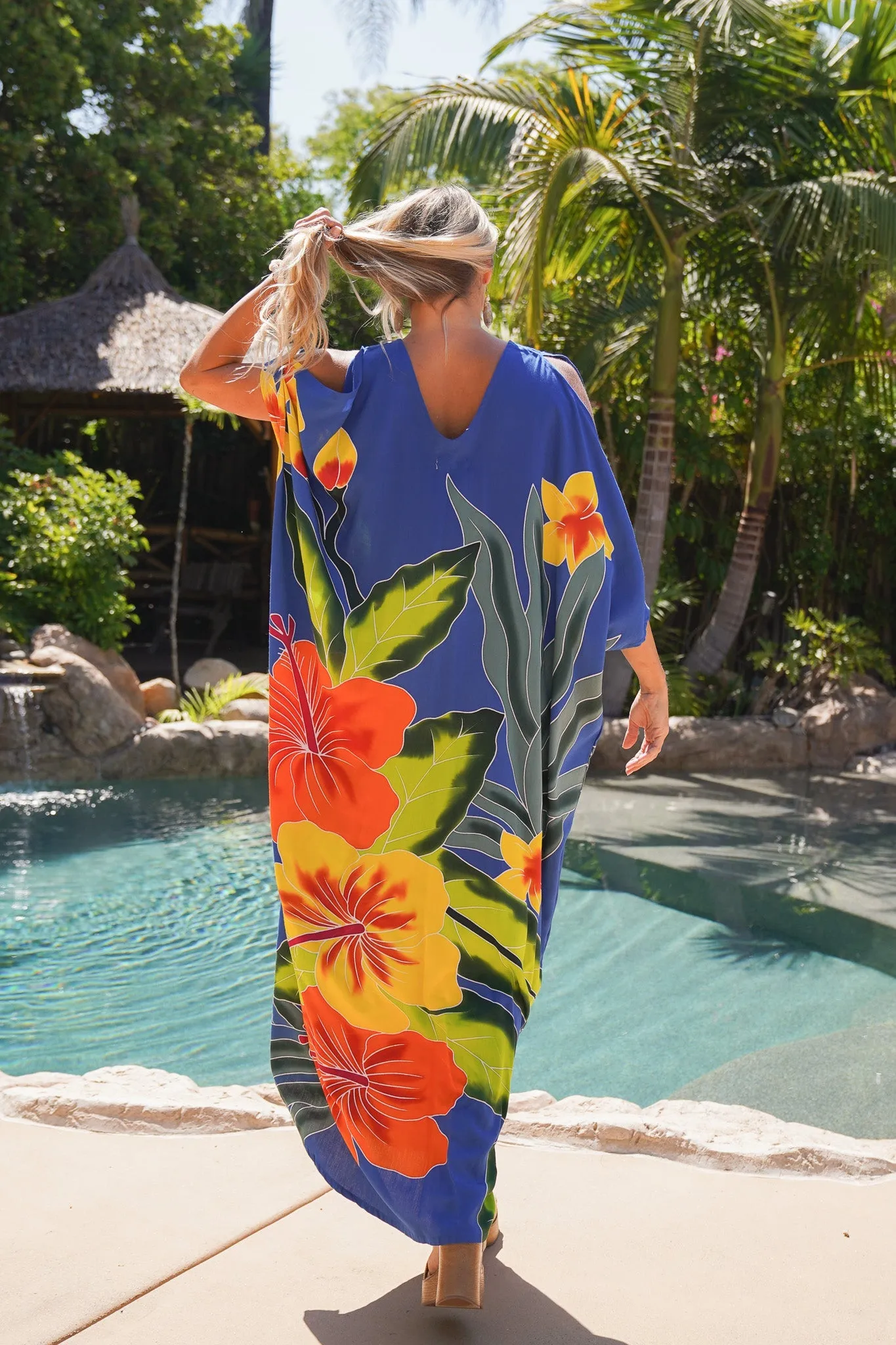 Hanalei Open Shoulder Caftan