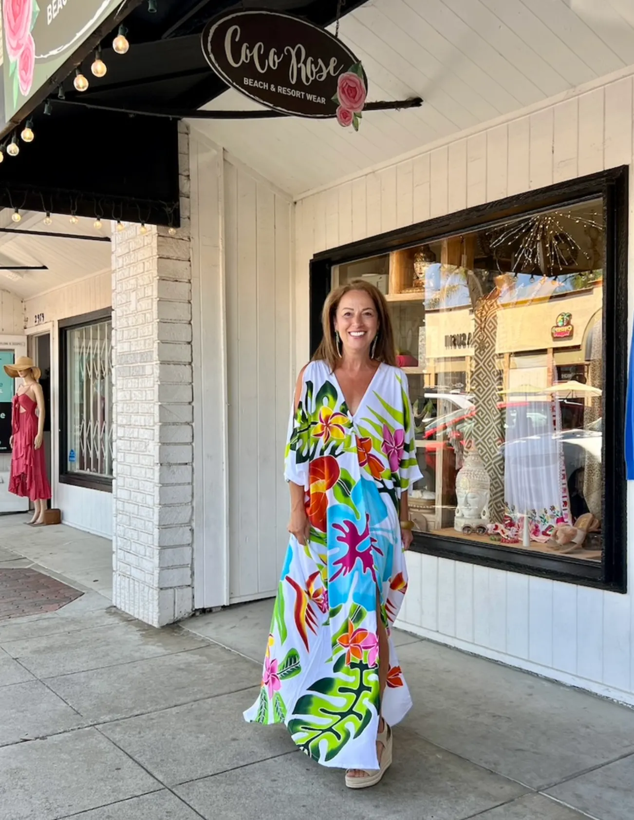 Hanalei Open Shoulder Caftan