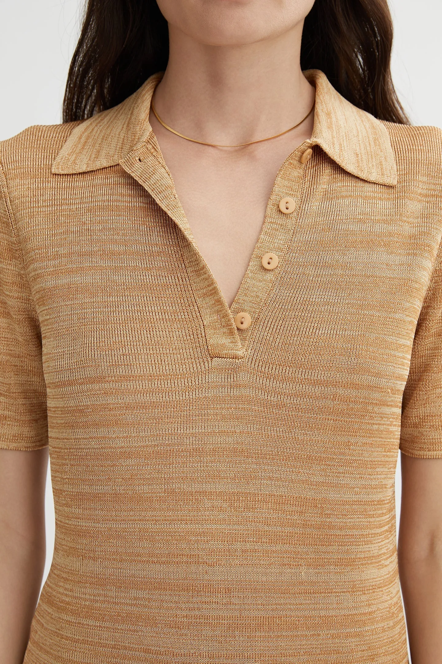Hanna Polo Knit Tee