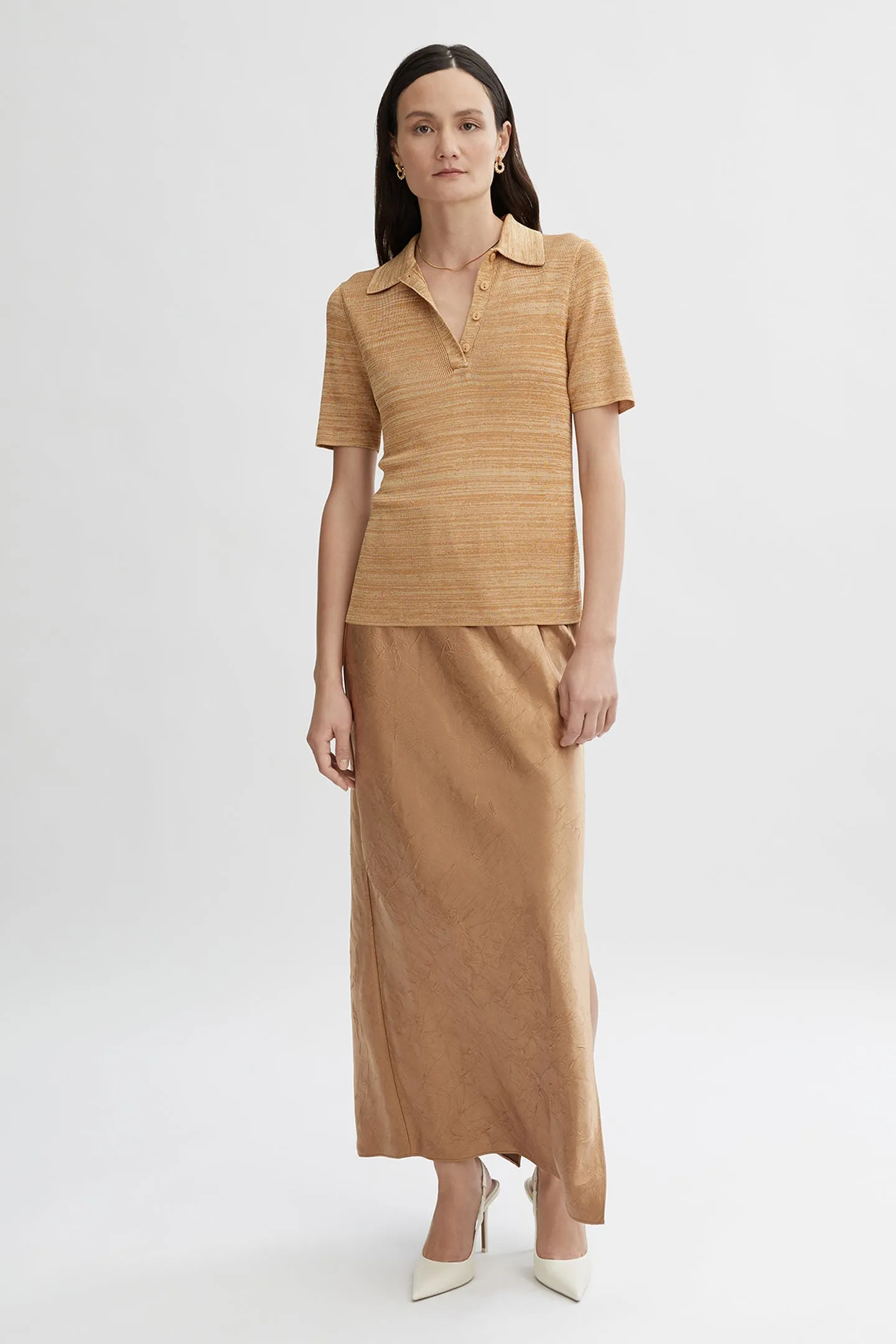 Hanna Polo Knit Tee