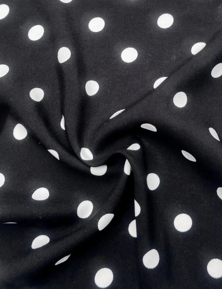 High Waist Polka Dot Flare Skirt- JIBRI