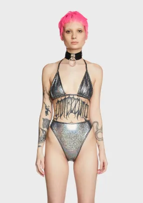 Hologram Triangle Bikini Top