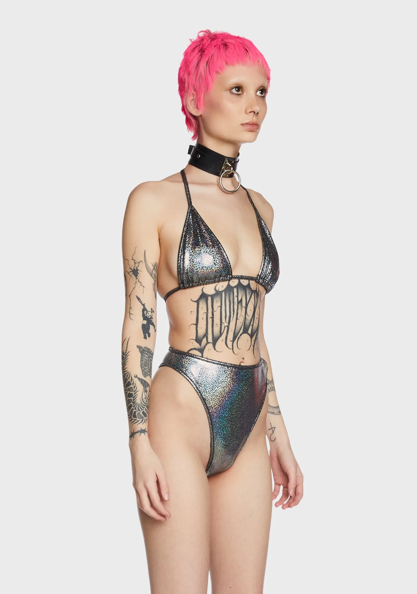 Hologram Triangle Bikini Top