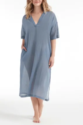 Indigo Tiffany Caftan