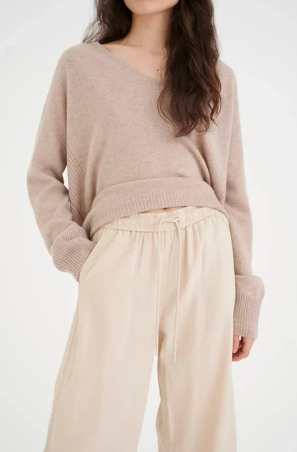 INWEAR<BR>
Driza Culotte Trousers<BR>
Sand<BR>