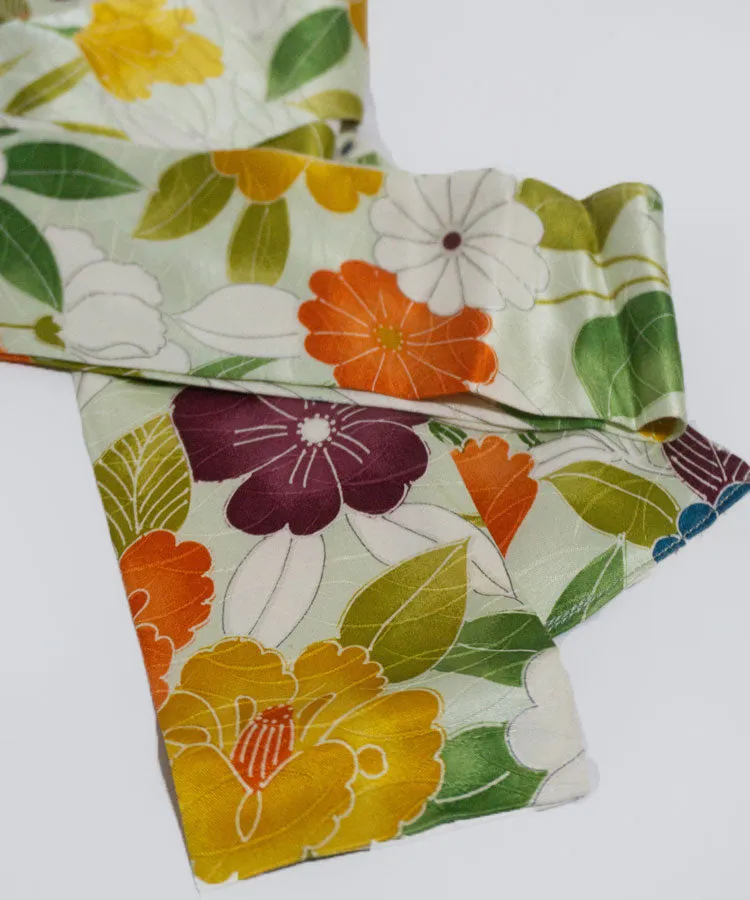 Japanese Antique Kimono Dress / Floral Dress / Japanese Style Party Dress / Kimono Remake Dress / Elegant One Of A Kind Dress