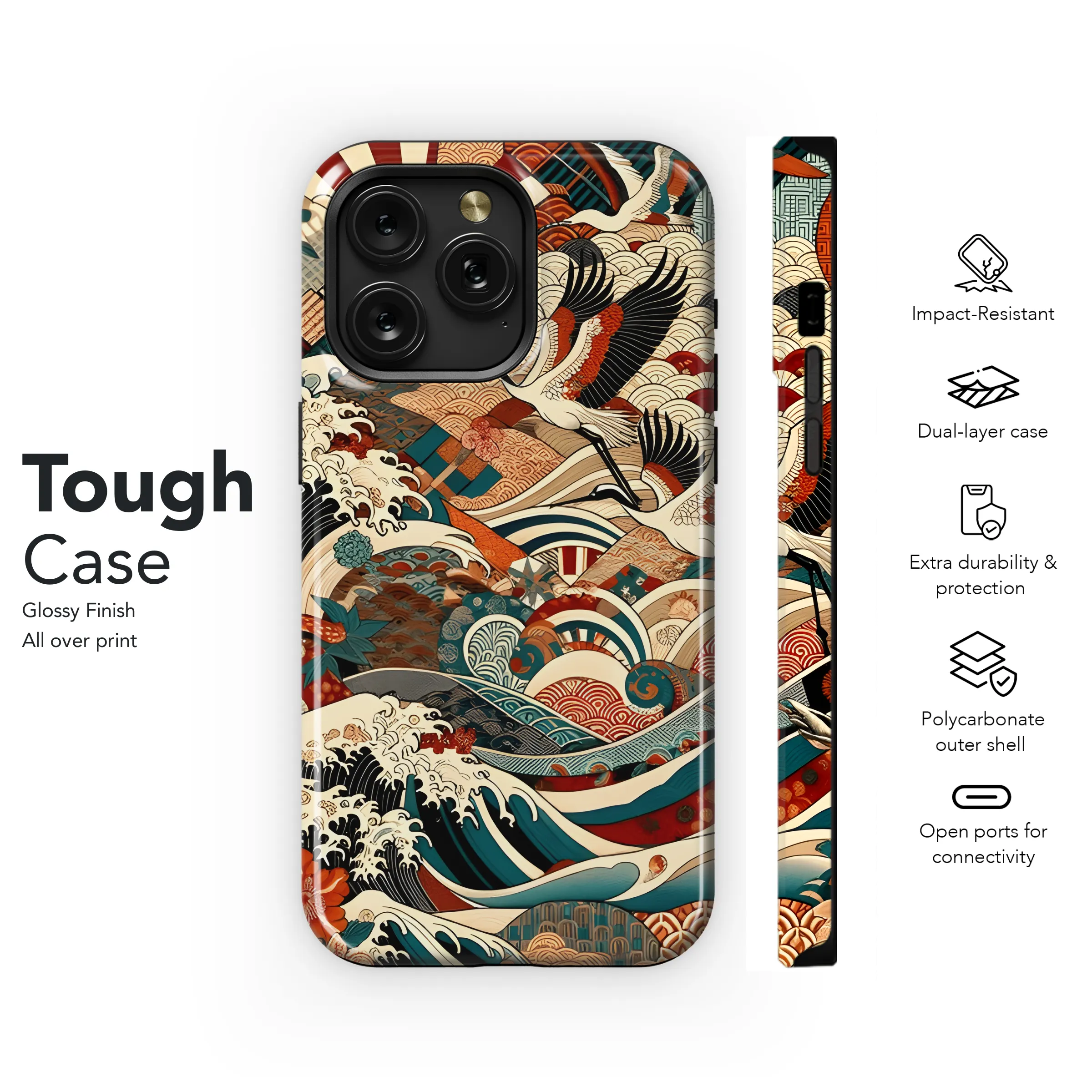 Japanese Kimono Phone Case iPhone Samsung Cover Pixel 2747