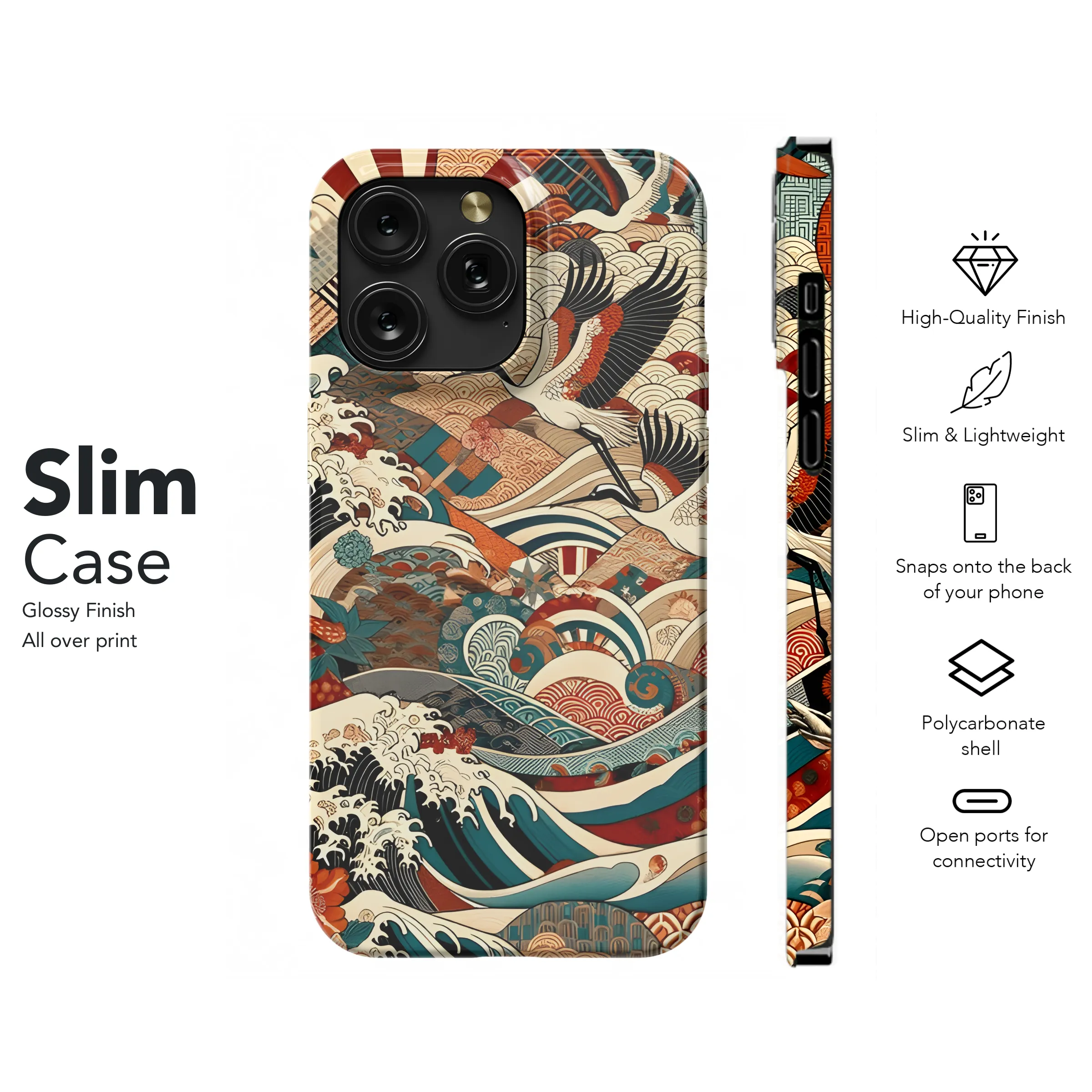 Japanese Kimono Phone Case iPhone Samsung Cover Pixel 2747