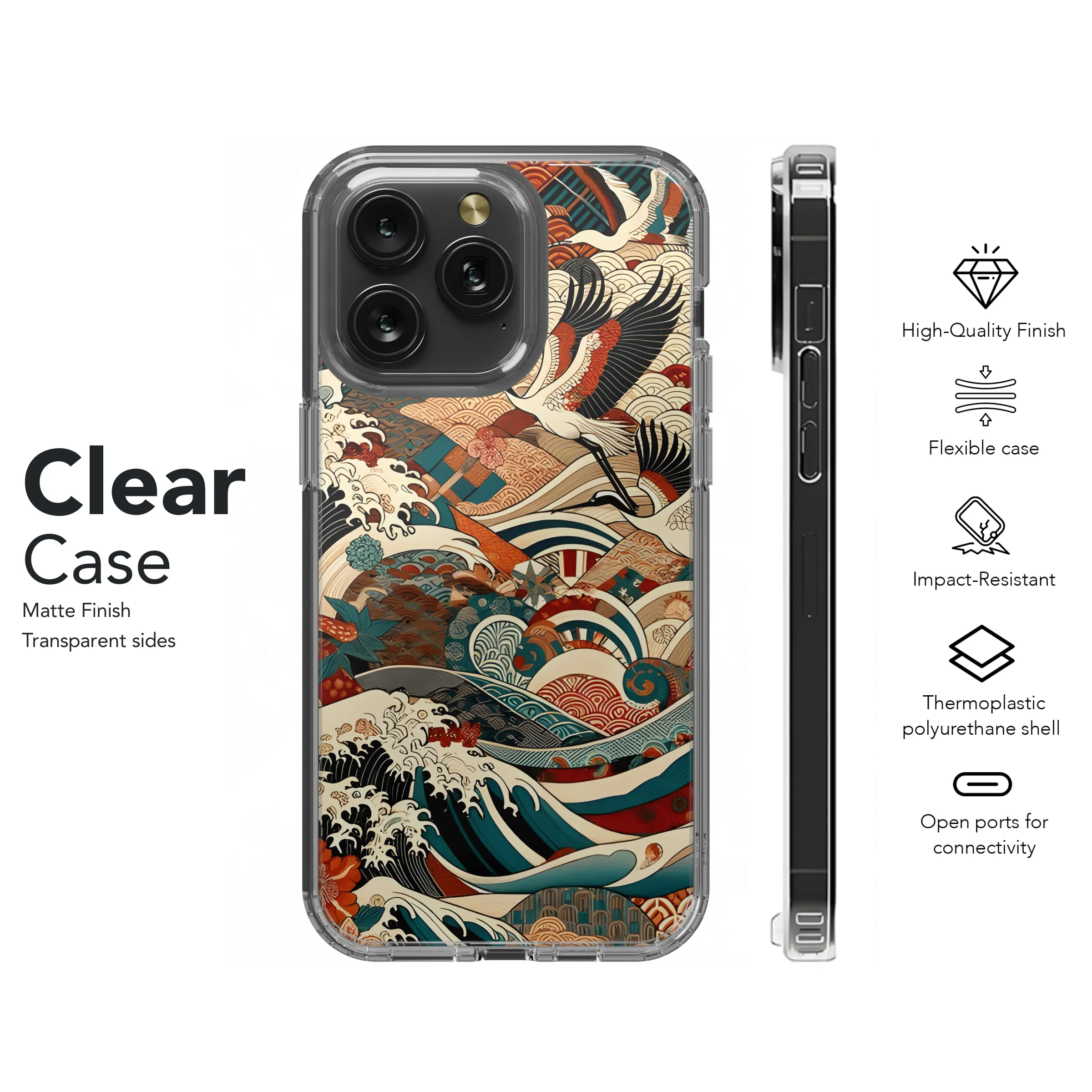 Japanese Kimono Phone Case iPhone Samsung Cover Pixel 2747
