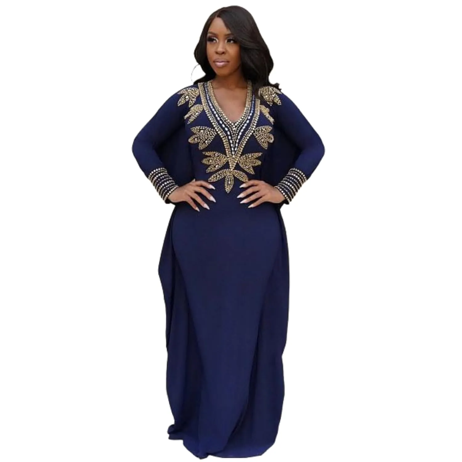 Kaftan Kaftans beautiful Caftan Women Womens Plus Size Caftan nightgowns formal casual cocktail evening wear outfit (blue, One size fit from Small until XLarge size)