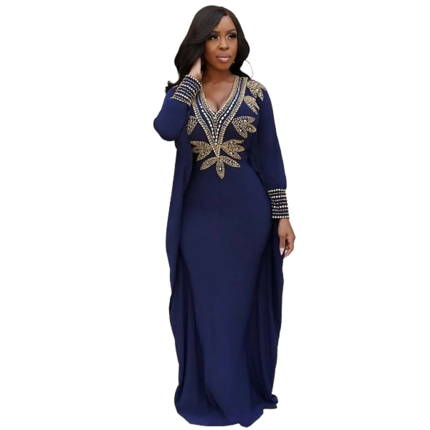 Kaftan Kaftans beautiful Caftan Women Womens Plus Size Caftan nightgowns formal casual cocktail evening wear outfit (blue, One size fit from Small until XLarge size)