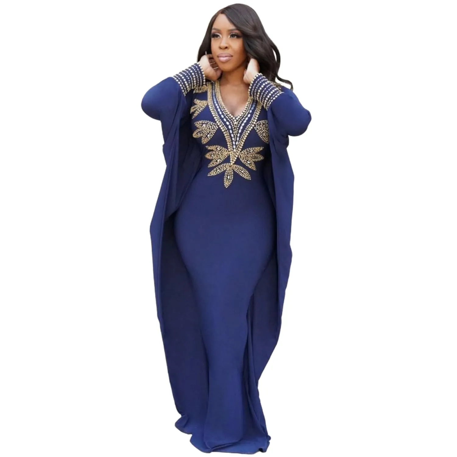 Kaftan Kaftans beautiful Caftan Women Womens Plus Size Caftan nightgowns formal casual cocktail evening wear outfit (blue, One size fit from Small until XLarge size)