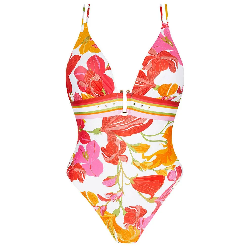 Lise Charmel 'Envolée Florale' Multicolour Crossover Back Swimsuit