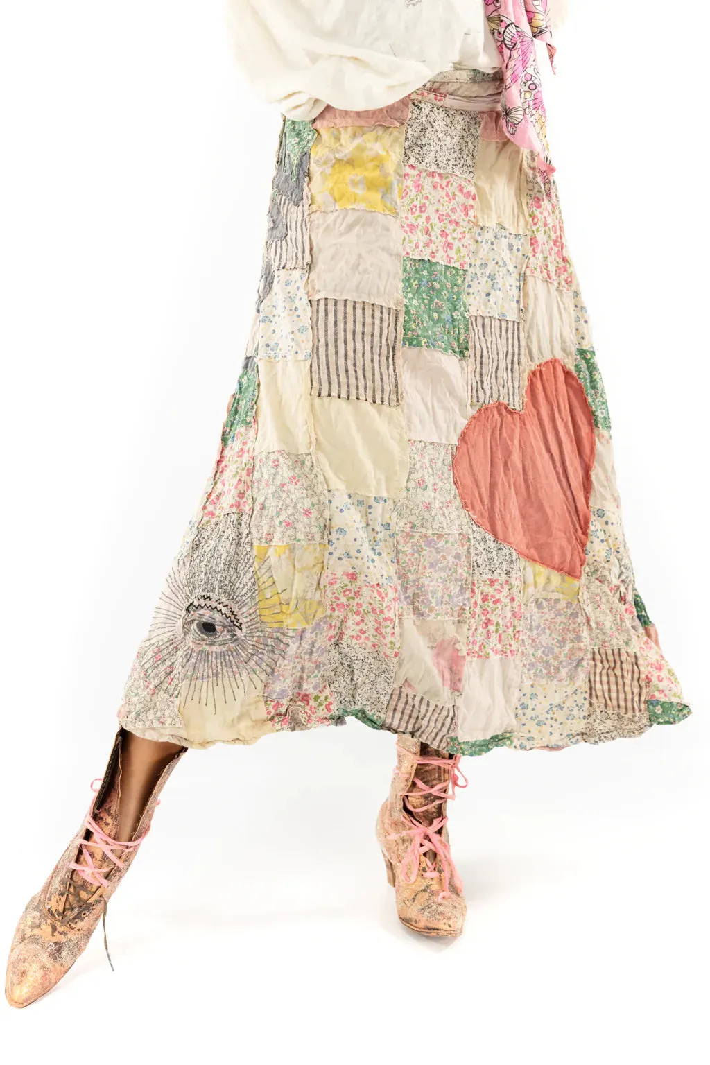Magnolia Pearl 117 Patchwork Sacha Wrap Skirt