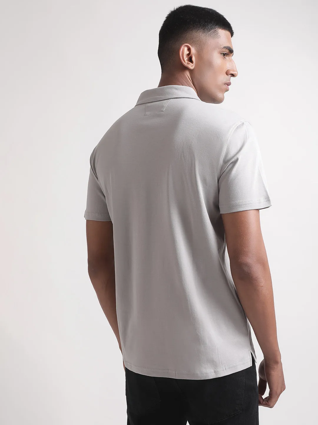 Matinique Grey Regular Fit Polo T-Shirt