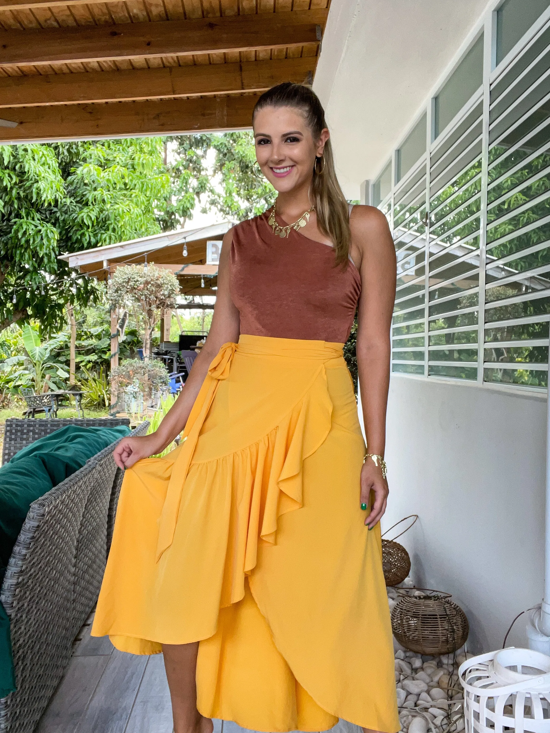 MUSTARD WRAP AROUND