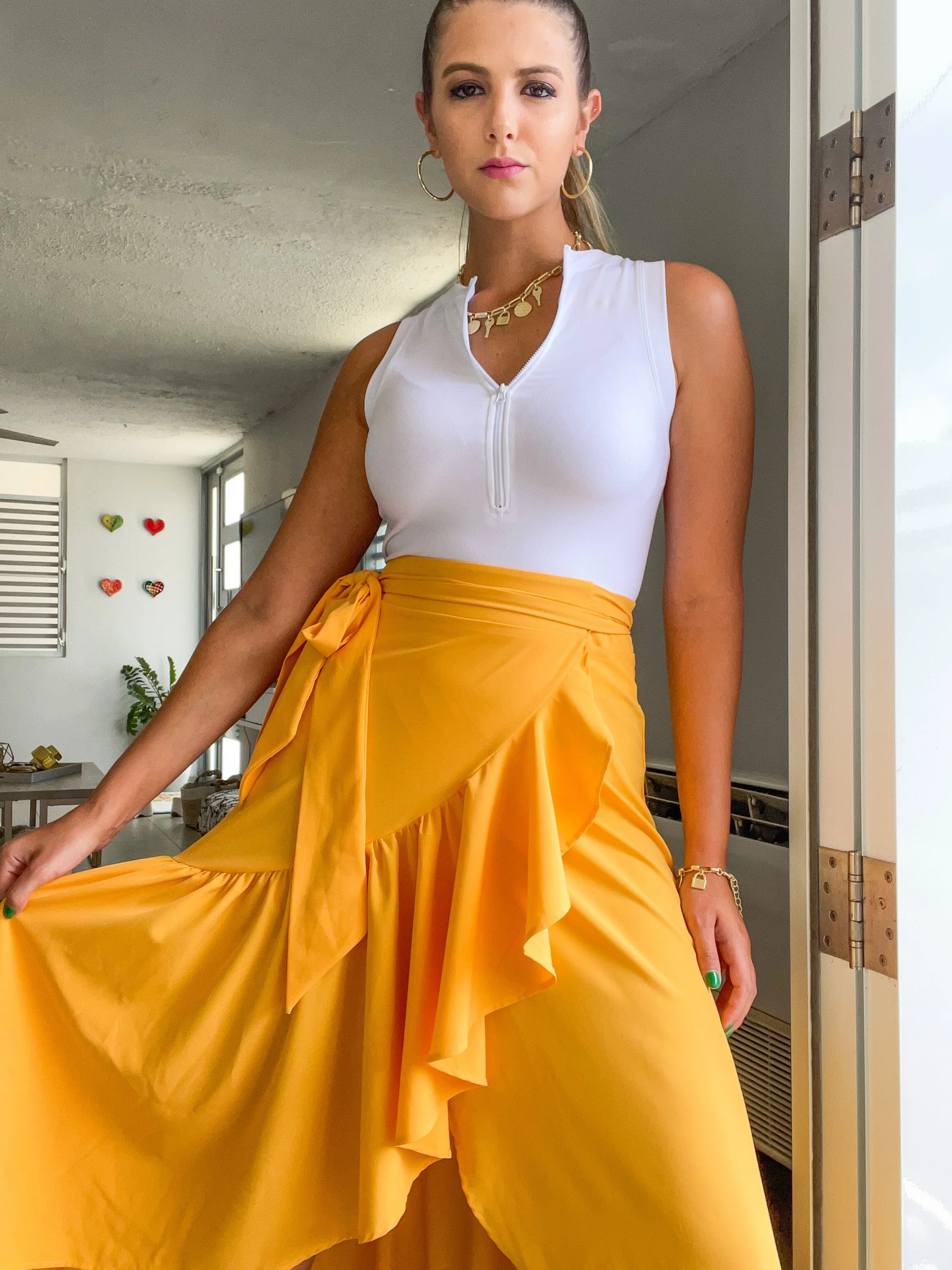MUSTARD WRAP AROUND