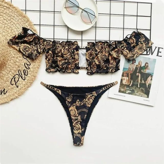 Off Shoulder Frill Vibe Bikini