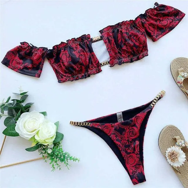 Off Shoulder Frill Vibe Bikini