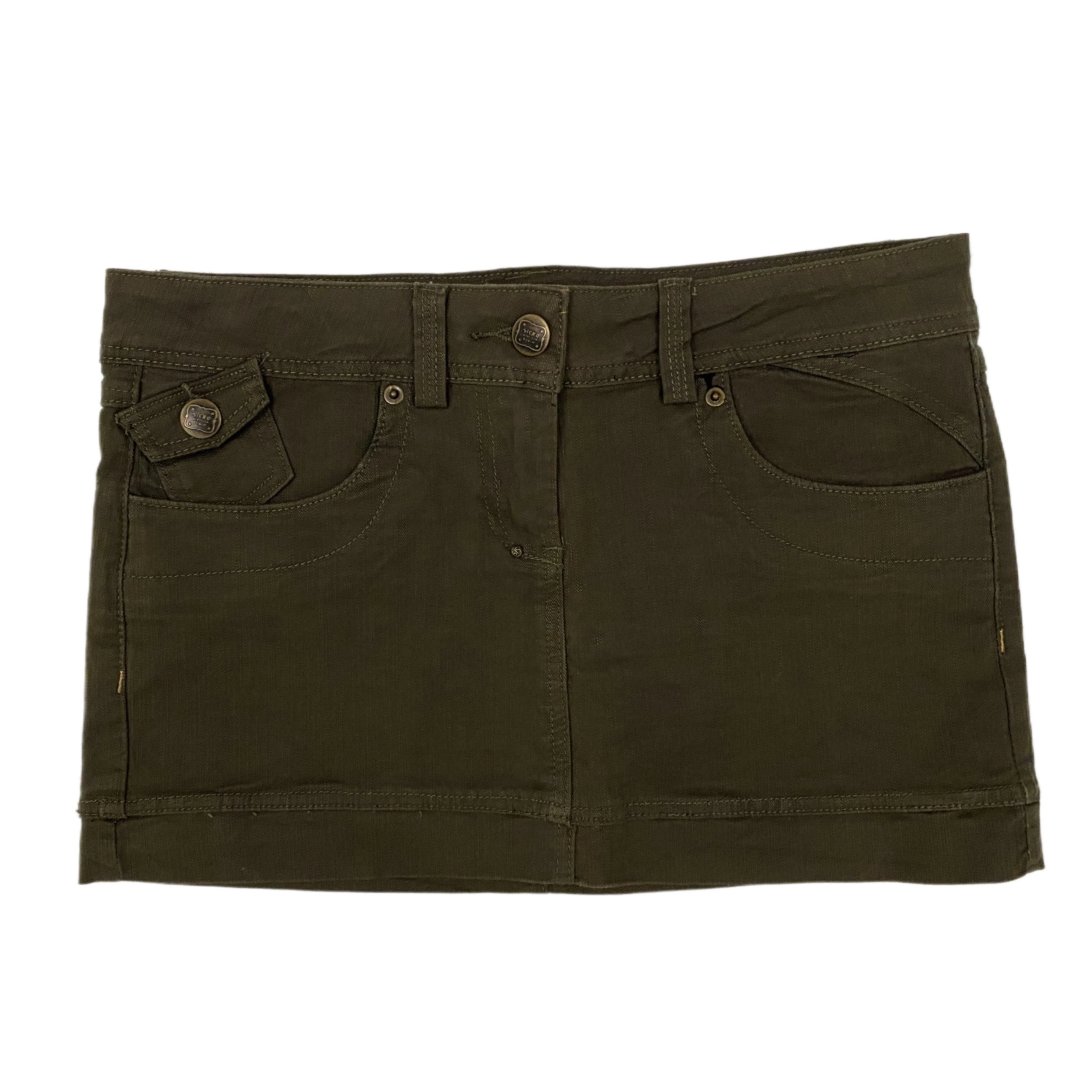 Olive Mini Skirt (M)