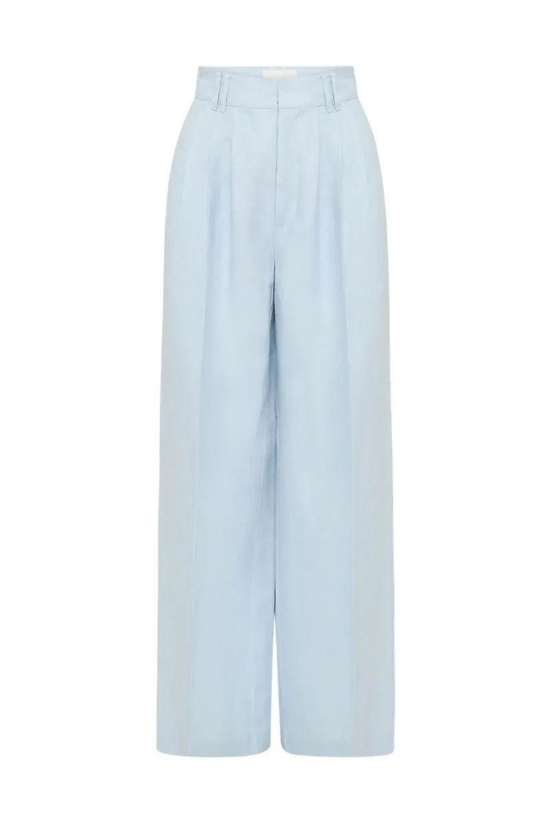 Parker Trouser - Silver Blue