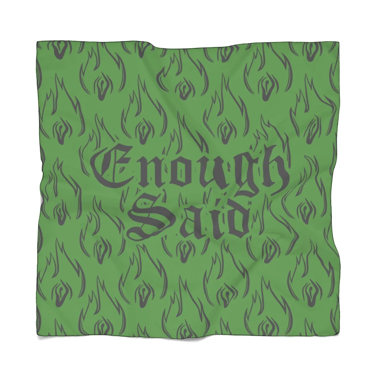 Poly Scarf - Enough Said Signature Logo