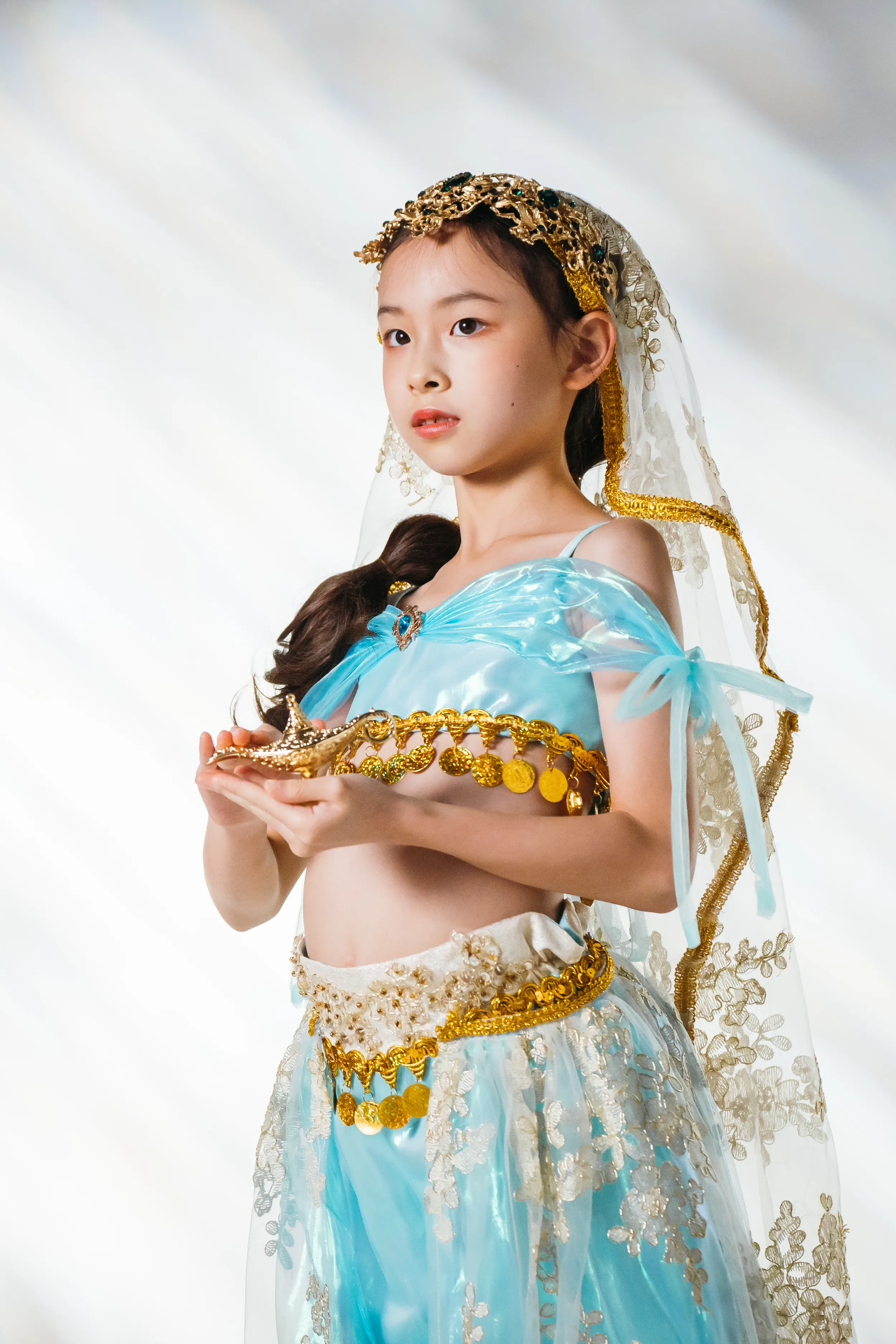 Princess Jasmine Top, Trousers & Veil Set