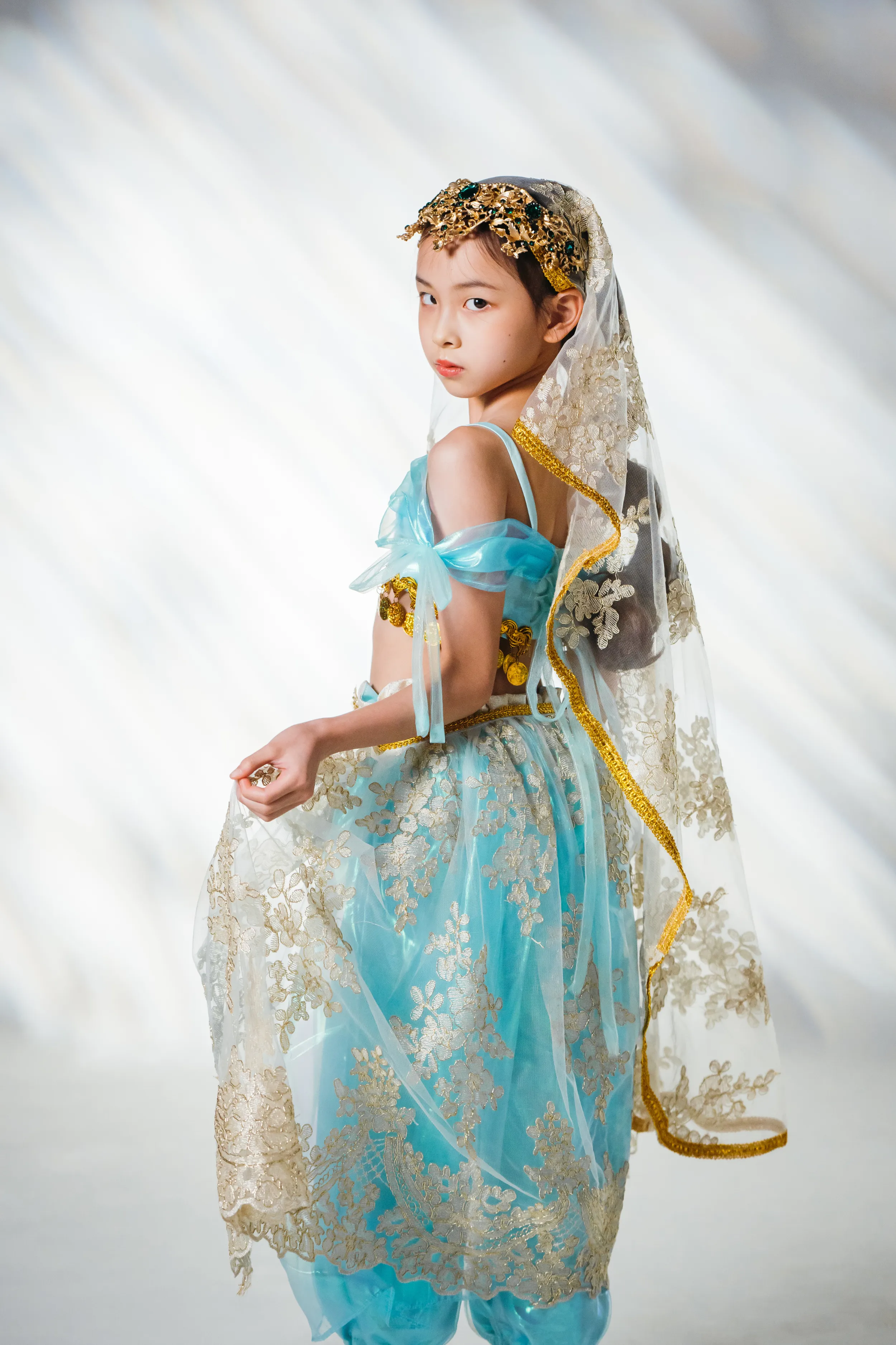 Princess Jasmine Top, Trousers & Veil Set