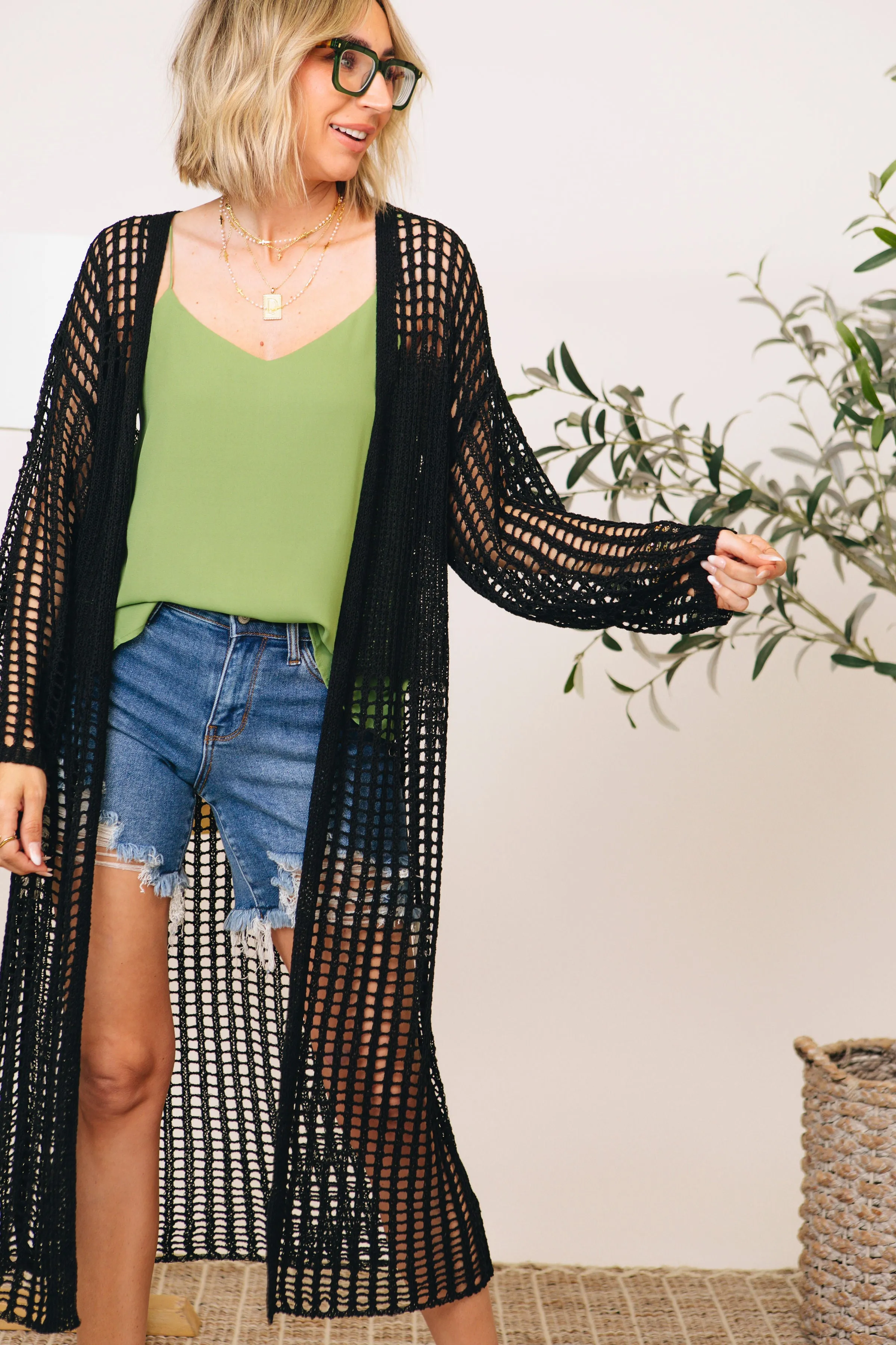 Summer Crochet Kimono Cardigan (S-1XL)