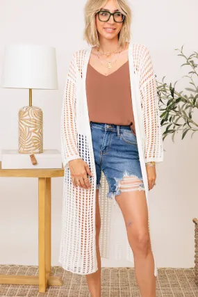 Summer Crochet Kimono Cardigan (S-1XL)
